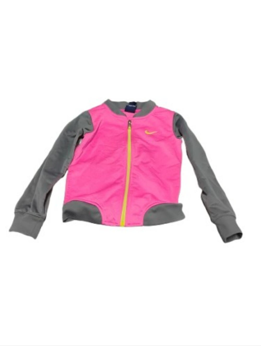 Nike Girls Athletic Full Zip Jacket Colorblock Sz 6
